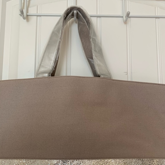 Sothys Paris Taupe Canvas Tote Handbag - Picture 4 of 6